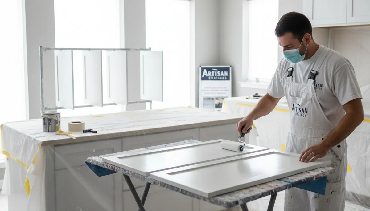 Cabinet painting in St Louis, MO for a durable, clean kitchen finish