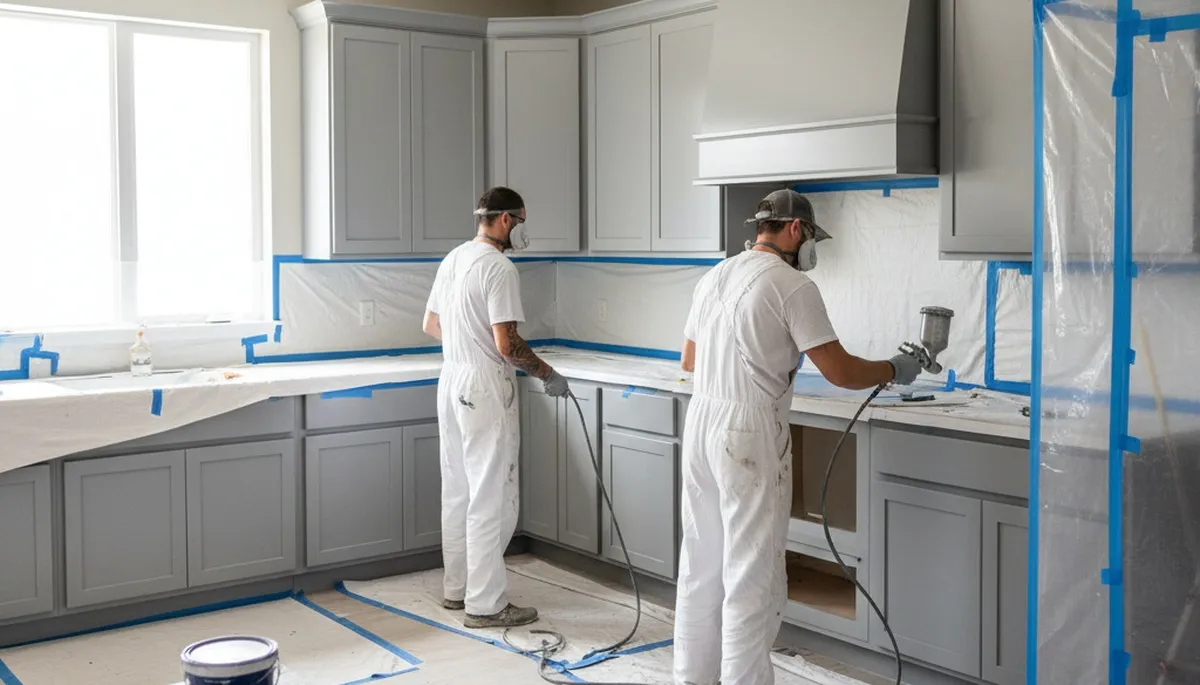Cabinet painting in St Louis, MO for a clean, durable finish in busy kitchens