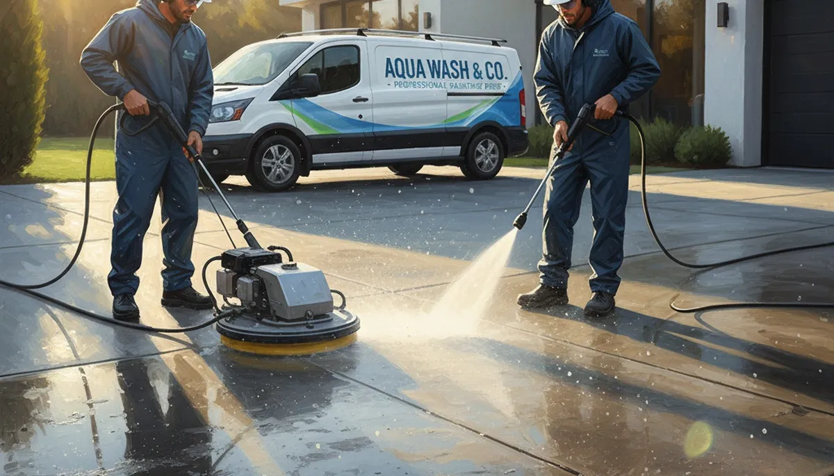 Concrete pressure cleaning for driveways and patios in St Louis, MO