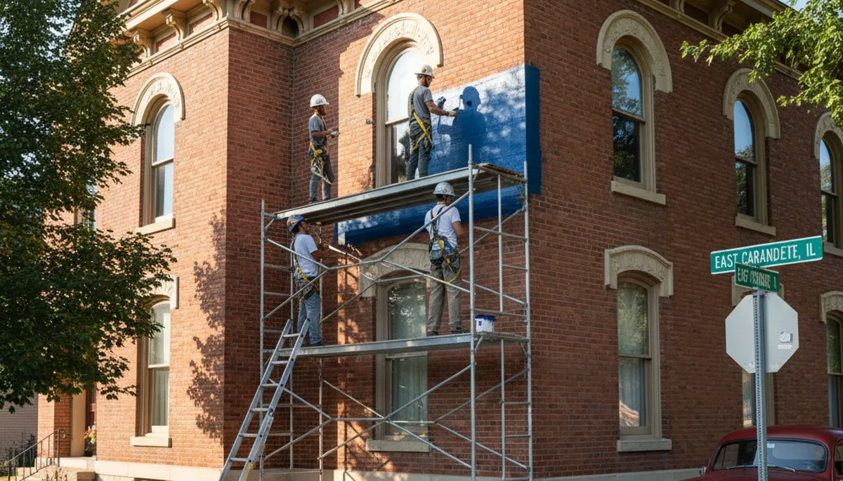 Exterior painting crew serving St Louis, MO for residential and commercial properties