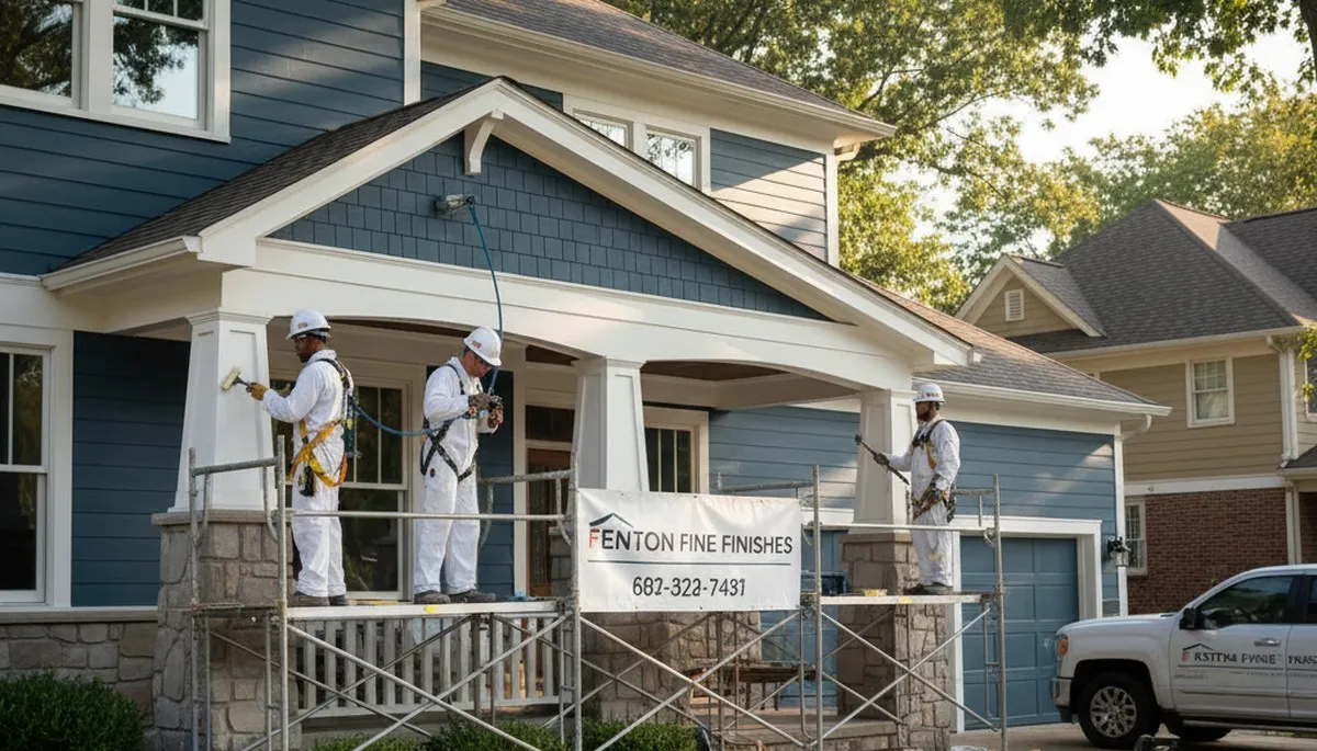 Exterior painting contractors in St Louis, MO providing professional house painting services