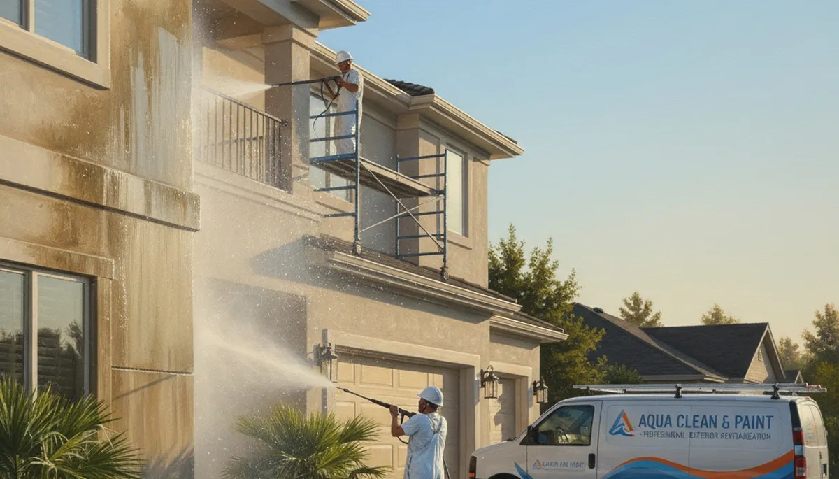Pressure cleaning exterior surfaces in St Louis, MO for a cleaner, more attractive home exterior