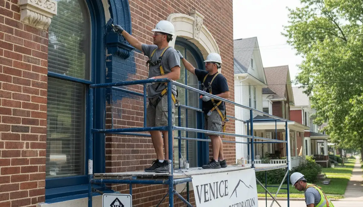 Exterior painting crew serving St. Louis, MO for residential and commercial properties